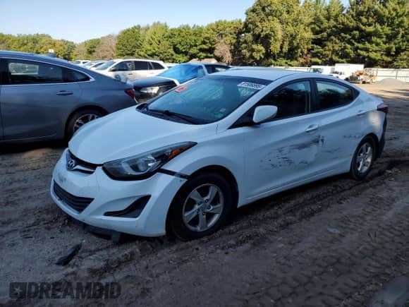 2015 Hyundai Elantra SE with VIN 5NPDH4AE9FH614181, listed as a Copart auction lot 81506895 with Not provided miles and Salvage title. Bid and sale history available at DreamBid. Image 1.