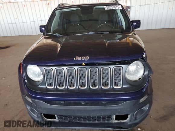 2018 Jeep Renegade Altitude with VIN ZACCJABB4JPJ29379, listed as a Copart auction lot 80031015 with 106,259 mi miles and Salvage title. Bid and sale history available at DreamBid. Image 5.