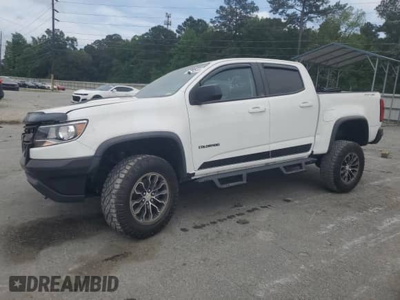 2020 Chevrolet Colorado 4WD ZR2 with VIN 1GCPTEE13L1154592, listed as a Copart auction lot 53695085 with 35,907 mi miles and Salvage title. Bid and sale history available at DreamBid. Image 1.