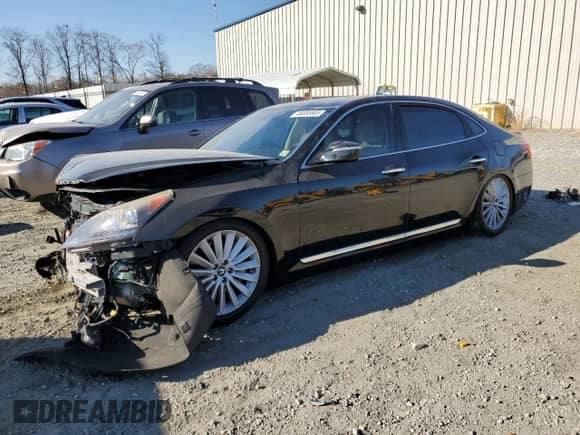 2016 Hyundai Equus Signature z VIN KMHGH4JH3GU104600, wystawiony jako Copart lot #46083605 z przebiegiem 83 338 mil mil oraz Szkoda całkowita • Salvage title. Historia ofert i sprzedaży dostępna na DreamBid. Obrazek 1.