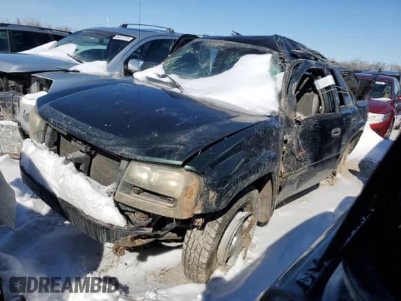 2002 Chevrolet TrailBlazer LS with VIN 1GNDT13S222530075, listed as a Copart auction lot 44366625 with Not provided miles and Salvage title. Bid and sale history available at DreamBid. Image 1.
