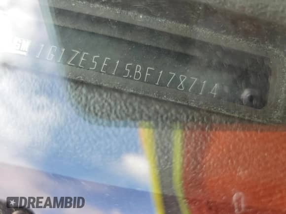 2011 Chevrolet Malibu LTZ with VIN 1G1ZE5E15BF178714, listed as a Copart auction lot 70160255 with Not provided miles and Salvage title. Bid and sale history available at DreamBid. Image 12.