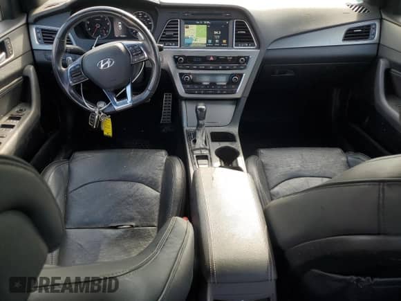 2015 Hyundai Sonata Sport with VIN 5NPE34AB4FH134753, listed as a Copart auction lot 71917515 with 142,885 mi miles and Salvage title. Bid and sale history available at DreamBid. Image 8.