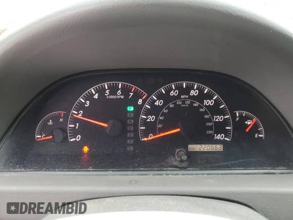 2005 Toyota Camry STD with VIN 4T1BE32K25U425693, listed as a Copart auction lot 47251595 with 220,663 mi miles and Salvage title. Bid and sale history available at DreamBid. Image 9.
