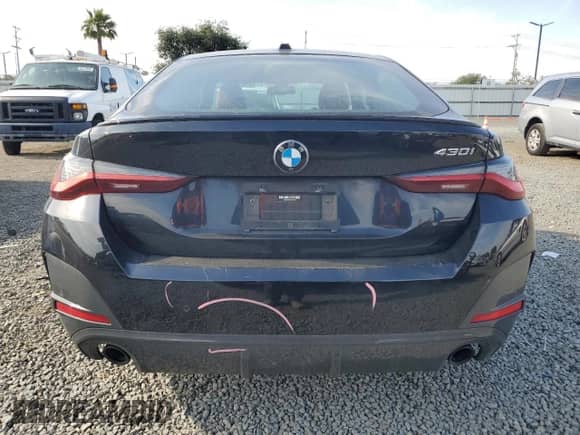 2023 BMW 4 Series 430i z VIN WBA63AV04PFN30895, wystawiony jako Copart lot #57514665 z przebiegiem 38 160 mil mil oraz Szkoda całkowita • Salvage title. Historia ofert i sprzedaży dostępna na DreamBid. Obrazek 6.