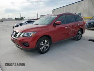 2017 Nissan Pathfinder SL z VIN 5N1DR2MN4HC616590, wystawiony jako Copart lot #84424395 z przebiegiem 150 428 mil mil oraz Szkoda całkowita • Salvage title. Historia ofert i sprzedaży dostępna na DreamBid. Obrazek 1.