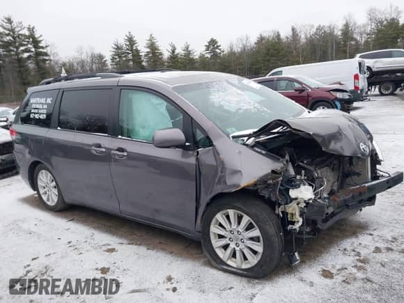 2012 Toyota Sienna XLE with VIN 5TDDK3DCXCS036006, listed as a IAAI auction lot 41846007 with 188,555 mi miles and . Bid and sale history available at DreamBid. Image 13.