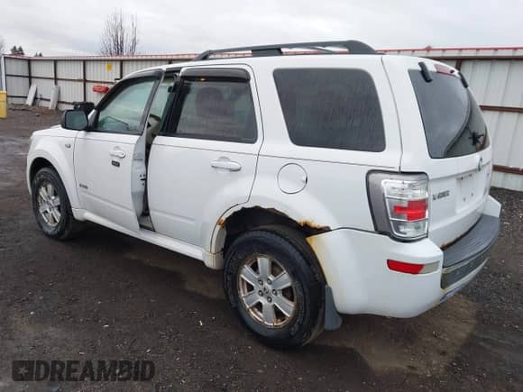 2008 Mercury Mariner with VIN 4M2CU91Z88KJ01185, listed as a IAAI auction lot 41778434 with 165,654 mi miles and . Bid and sale history available at DreamBid. Image 3.