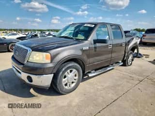 2007 Ford F-150 XLT with VIN 1FTPW12V97FA19603, listed as a Copart auction lot 80511855 with 276,048 mi miles and Salvage title. Bid and sale history available at DreamBid. Image 1.