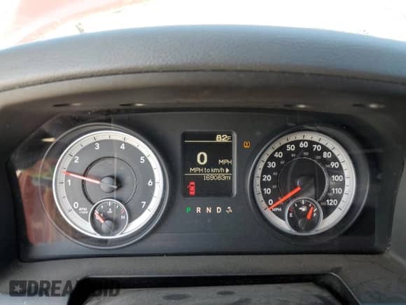 2013 Ram 1500 Tradesman with VIN 3C6JR6AP5DG505887, listed as a Copart auction lot 57389724 with 169,083 mi miles and Salvage title. Bid and sale history available at DreamBid. Image 9.