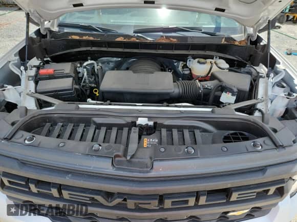 2024 Chevrolet Silverado 1500 Work Truck with VIN 1GCRAAED3RZ270483, listed as a Copart auction lot 66820355 with 22,971 mi miles and Salvage title. Bid and sale history available at DreamBid. Image 11.