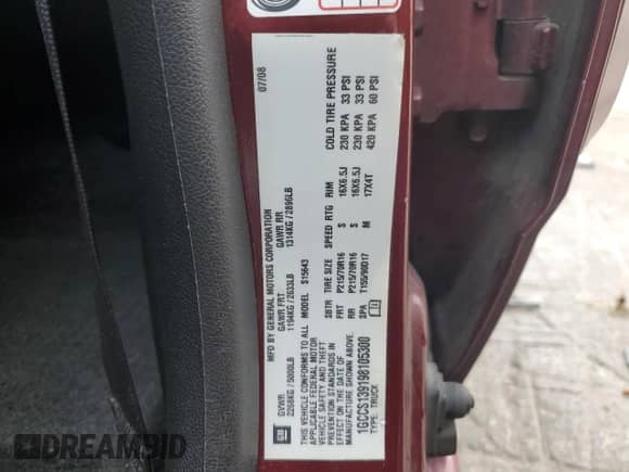 2009 Chevrolet Colorado 1LT z VIN 1GCCS139198105300, wystawiony jako Copart lot #85475394 z przebiegiem 164 803 mil mil oraz Szkoda całkowita • Salvage title. Historia ofert i sprzedaży dostępna na DreamBid. Obrazek 13.