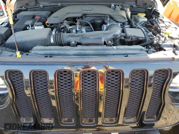 2021 Jeep Wrangler Unlimited Sahara High Altitude with VIN 1C4HJXEG7MW537997, listed as a Copart auction lot 74322054 with 60,226 mi miles and Salvage title. Bid and sale history available at DreamBid. Image 12.