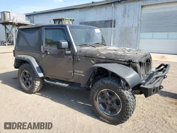 2018 Jeep Wrangler Sport with VIN 1C4AJWAGXJL897599, listed as a Copart auction lot 60906105 with Not provided miles and Clean title. Bid and sale history available at DreamBid. Image 4.