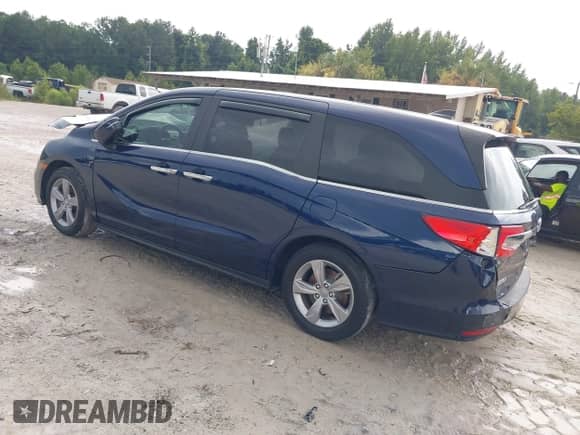 2020 Honda Odyssey EX-L with VIN 5FNRL6H74LB024830, listed as a IAAI auction lot 42776482 with 75,655 mi miles and . Bid and sale history available at DreamBid. Image 3.