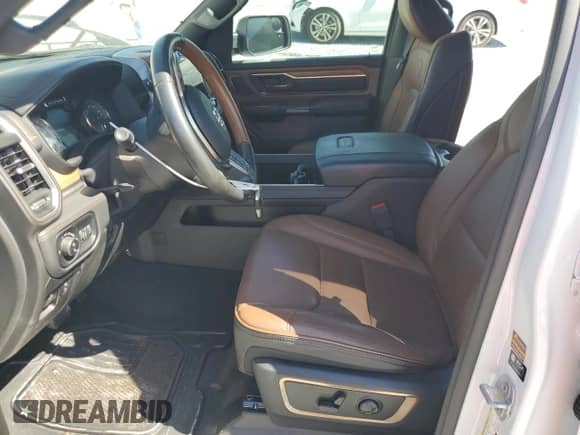 2021 Ram 1500 Longhorn with VIN 1C6SRFKT2MN573121, listed as a Copart auction lot 81305835 with 37,576 mi miles and Salvage title. Bid and sale history available at DreamBid. Image 7.