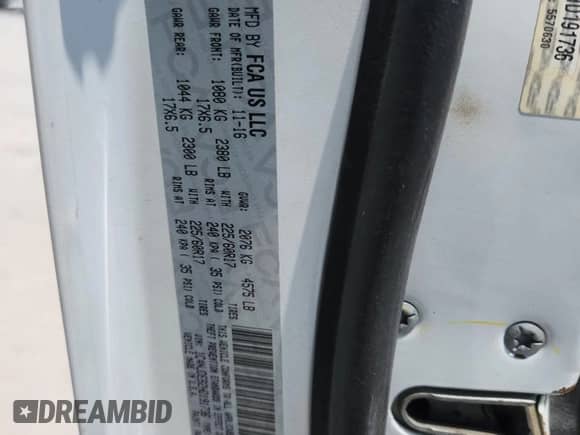 2017 Jeep Compass High Altitude z VIN 1C4NJDEB2HD191736, wystawiony jako Copart lot #68525825 z przebiegiem 132 856 mil mil oraz Szkoda całkowita • Salvage title. Historia ofert i sprzedaży dostępna na DreamBid. Obrazek 13.