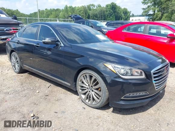 2015 Hyundai Genesis 5.0L с VIN KMHGN4JF0FU026797, выставлен на аукционе IAAI как лот 42700976 с пробегом 97 073 миль миль и . История ставок и продаж доступна на DreamBid. Изображение 1.