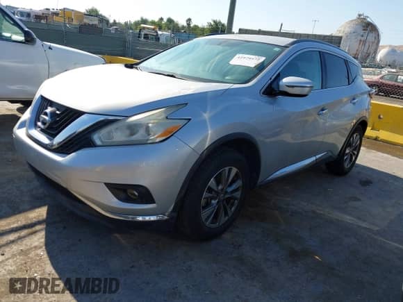 2016 Nissan Murano S with VIN 5N1AZ2MG4GN108448, listed as a IAAI auction lot 42979572 with 107,556 mi miles and . Bid and sale history available at DreamBid. Image 2.