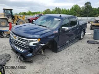 2023 Chevrolet Silverado 1500 LTZ with VIN 2GCUDGED7P1103537, listed as a Copart auction lot 56723495 with 30,048 mi miles and Salvage title. Bid and sale history available at DreamBid. Image 1.