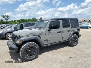 2023 Jeep Wrangler Sport S с VIN 1C4HJXDG5PW534750, выставлен на аукционе Copart как лот 63632435 с пробегом 25 291 миль миль и Списание • Salvage title. История ставок и продаж доступна на DreamBid. Изображение 1.