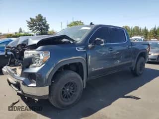 2020 GMC Sierra 1500 SLE with VIN 3GTP8BET7LG436088, listed as a Copart auction lot 57904825 with 60,465 mi miles and Salvage title. Bid and sale history available at DreamBid. Image 1.
