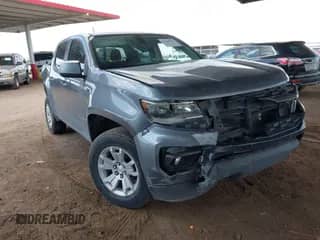 2021 Chevrolet Colorado 4WD LT z VIN 1GCGTCEN1M1107053, wystawiony jako IAAI lot #42430796 z przebiegiem 76 128 mil mil oraz . Historia ofert i sprzedaży dostępna na DreamBid. Obrazek 1.