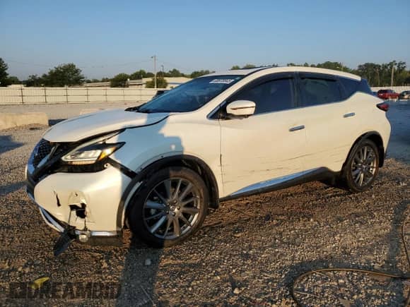 2021 Nissan Murano SV z VIN 5N1AZ2BSXMC136639, wystawiony jako Copart lot #68970045 z przebiegiem 67 303 mil mil oraz Szkoda całkowita • Salvage title. Historia ofert i sprzedaży dostępna na DreamBid. Obrazek 1.