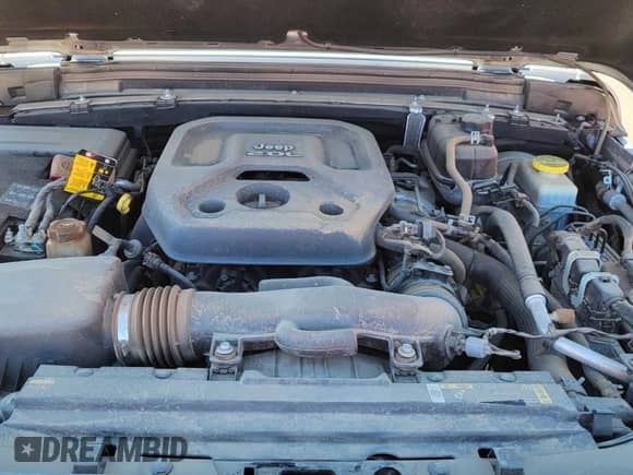 2021 Jeep Wrangler Unlimited Sahara High Altitude z VIN 1C4HJXEN2MW654143, wystawiony jako Copart lot #84060695 z przebiegiem 66 823 mil mil oraz Czysty tytuł • Clean title. Historia ofert i sprzedaży dostępna na DreamBid. Obrazek 7.