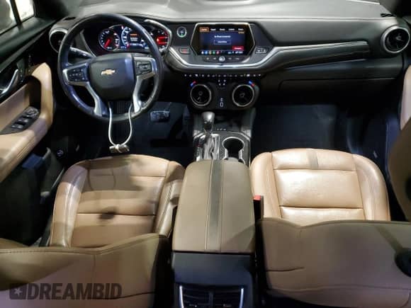 2019 Chevrolet Blazer Premier with VIN 3GNKBKRS7KS685460, listed as a Copart auction lot 82423565 with 100,345 mi miles and Salvage title. Bid and sale history available at DreamBid. Image 8.