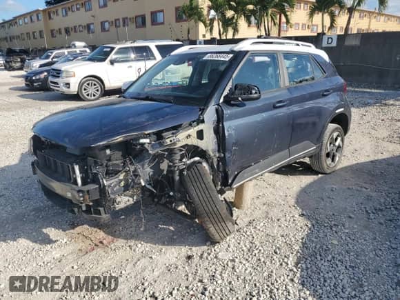 2021 Hyundai Venue SEL с VIN KMHRC8A38MU116739, выставлен на аукционе Copart как лот 86268445 с пробегом Не указан миль и На запчасти • Non repairable. История ставок и продаж доступна на DreamBid. Изображение 1.