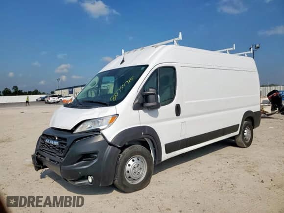 2023 Ram ProMaster Cargo z VIN 3C6LRVDG7PE581240, wystawiony jako Copart lot #80754715 z przebiegiem 26 354 mil mil oraz Szkoda całkowita • Salvage title. Historia ofert i sprzedaży dostępna na DreamBid. Obrazek 2.