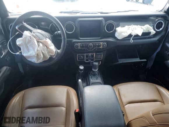 2022 Jeep Wrangler Unlimited Sahara with VIN 1C4JJXP69NW279828, listed as a Copart auction lot 84058525 with 8,315 mi miles and Salvage title. Bid and sale history available at DreamBid. Image 8.