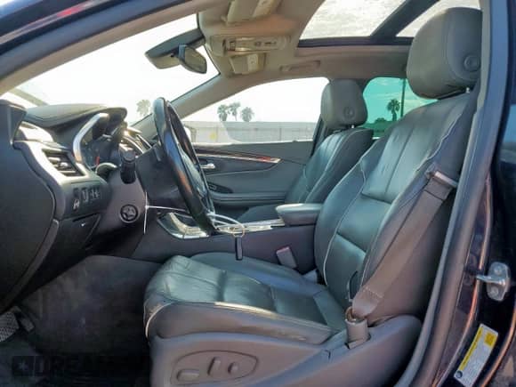 2015 Chevrolet Impala LTZ with VIN 2G1165S37F9249846, listed as a Copart auction lot 80445395 with 142,385 mi miles and Salvage title. Bid and sale history available at DreamBid. Image 7.