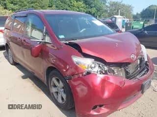 2014 Toyota Sienna LE AAS with VIN 5TDKK3DC5ES446514, listed as a IAAI auction lot 42974598 with 191,916 mi miles and . Bid and sale history available at DreamBid. Image 1.