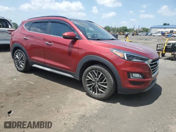 2021 Hyundai Tucson Limited with VIN KM8J3CAL4MU386857, listed as a Copart auction lot 62161895 with 73,100 mi miles and Salvage title. Bid and sale history available at DreamBid. Image 4.