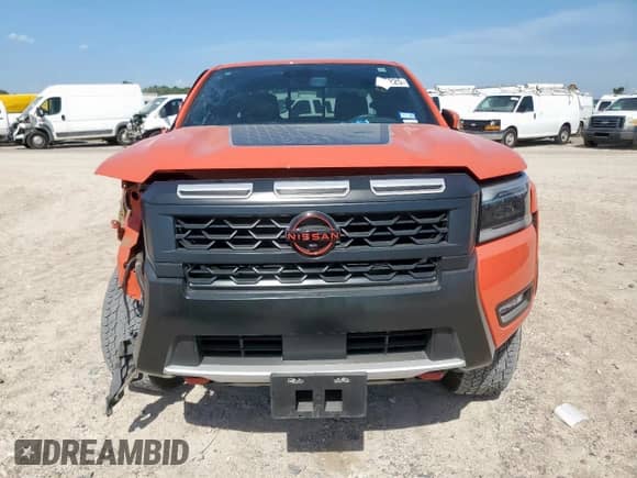 2025 Nissan Frontier Pro-4X with VIN 1N6ED1EK9SN615210, listed as a Copart auction lot 66765225 with 19,984 mi miles and Salvage title. Bid and sale history available at DreamBid. Image 5.