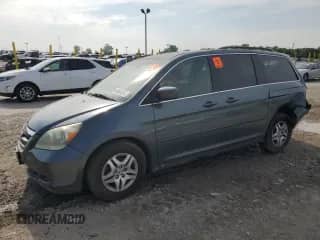 2006 Honda Odyssey EX z VIN 5FNRL38416B437734, wystawiony jako Copart lot #64601665 z przebiegiem 235 453 mil mil oraz Szkoda całkowita • Salvage title. Historia ofert i sprzedaży dostępna na DreamBid. Obrazek 1.