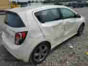 2015 Chevrolet Sonic RS with VIN 1G1JH6SB1F4154063, listed as a Copart auction lot 81189525 with 136,030 mi miles and Salvage title. Bid and sale history available at DreamBid. Image 3.