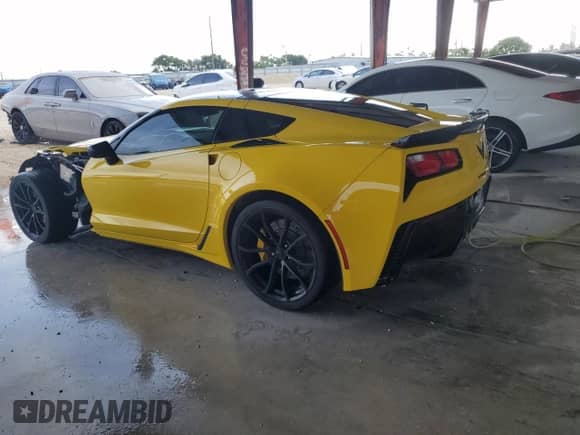 2019 Chevrolet Corvette Grand Sport 1LT with VIN 1G1YW2D7XK5104496, listed as a Copart auction lot 58745365 with 44,216 mi miles and Salvage title. Bid and sale history available at DreamBid. Image 2.
