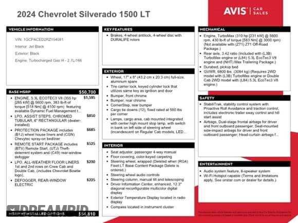 2024 Chevrolet Silverado 1500 LT with VIN 1GCPACED2RZ154081, listed as a Copart auction lot 69081235 with 42,077 mi miles and Non repairable. Bid and sale history available at DreamBid. Image 12.