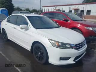 2014 Honda Accord EX-L с VIN 1HGCR3F88EA012966, выставлен на аукционе IAAI как лот 43282489 с пробегом 169 134 миль миль и . История ставок и продаж доступна на DreamBid. Изображение 1.
