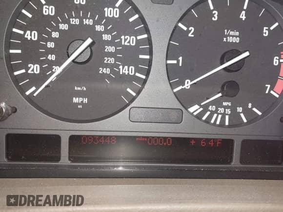 1998 BMW 7 Series 740i with VIN WBAGF8323WDL57406, listed as a IAAI auction lot 42428227 with 93,448 mi miles and . Bid and sale history available at DreamBid. Image 7.
