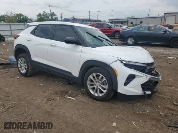 2024 Chevrolet TrailBlazer LS with VIN KL79MMS24RB031350, listed as a Copart auction lot 58639005 with Not provided miles and Salvage title. Bid and sale history available at DreamBid. Image 4.
