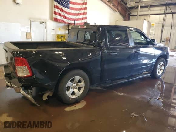 2024 Ram 1500 Big Horn with VIN 1C6RRFFG7RN141675, listed as a Copart auction lot 65241645 with 24,636 mi miles and Salvage title. Bid and sale history available at DreamBid. Image 3.
