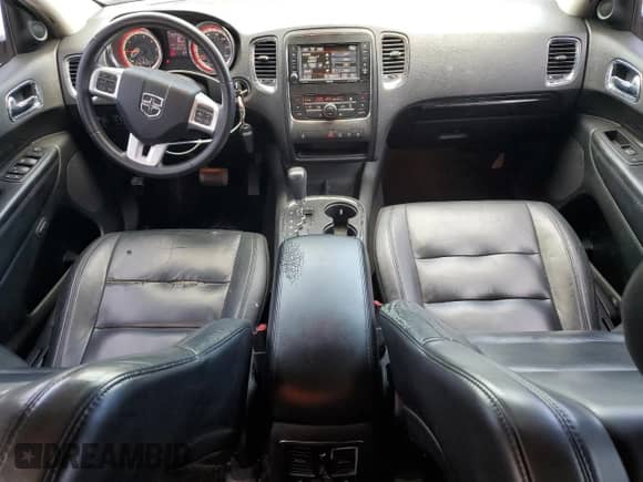 2013 Dodge Durango Crew with VIN 1C4RDHDG0DC666569, listed as a Copart auction lot 59568055 with 136,418 mi miles and Salvage title. Bid and sale history available at DreamBid. Image 8.