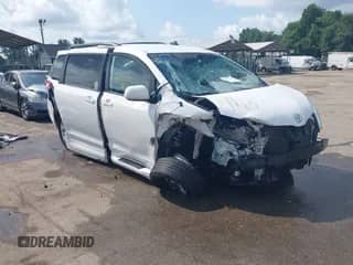 2013 Toyota Sienna LE AAS with VIN 5TDKK3DC2DS363105, listed as a IAAI auction lot 42727775 with 86,803 mi miles and . Bid and sale history available at DreamBid. Image 1.