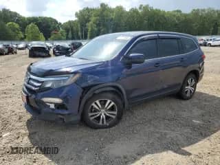 2016 Honda Pilot EX-L z VIN 5FNYF6H58GB078171, wystawiony jako Copart lot #63675985 z przebiegiem 145 662 mil mil oraz Czysty tytuł • Clean title. Historia ofert i sprzedaży dostępna na DreamBid. Obrazek 1.
