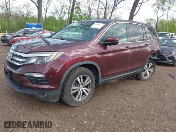 2016 Honda Pilot EX-L with VIN 5FNYF6H8XGB027829, listed as a IAAI auction lot 42072617 with 78,046 mi miles and . Bid and sale history available at DreamBid. Image 2.