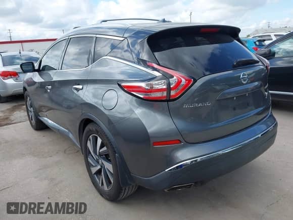 2016 Nissan Murano Platinum with VIN 5N1AZ2MG4GN120809, listed as a IAAI auction lot 42590542 with 181,608 mi miles and . Bid and sale history available at DreamBid. Image 3.